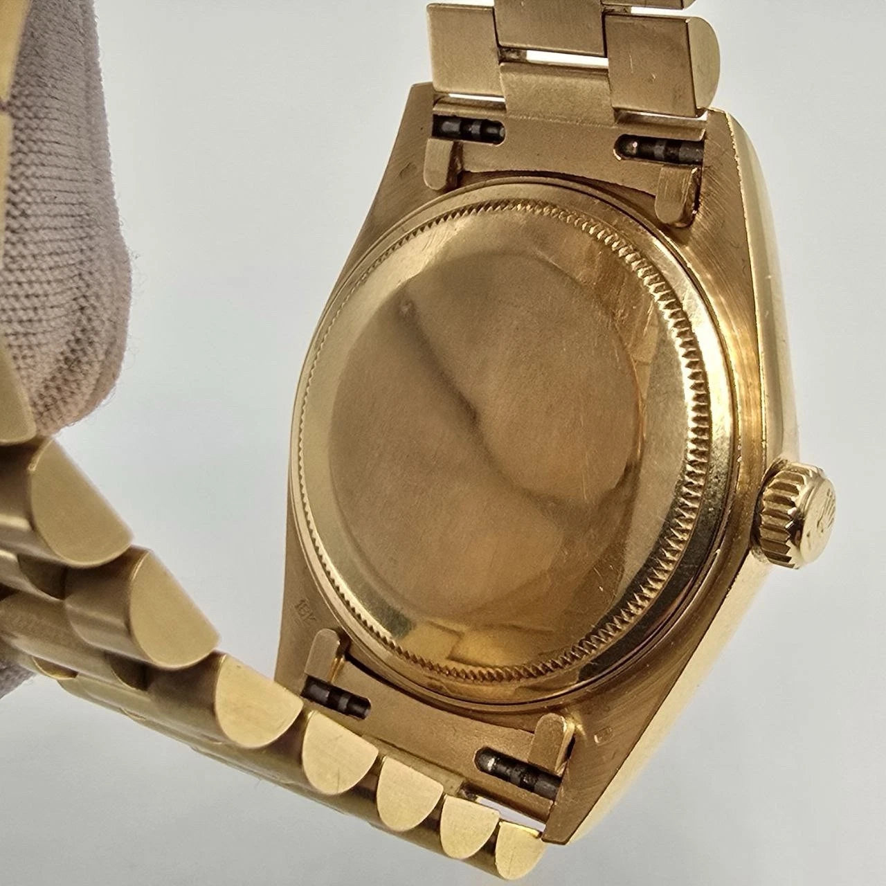 Rolex Day-Date 18038 President 18k Gold 36mm Factory Champagne Diamond Dial
