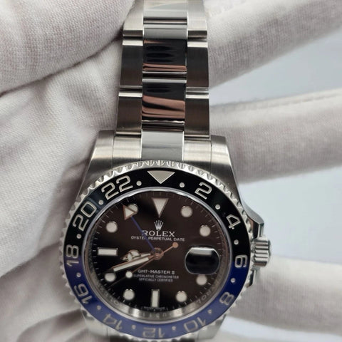 2014 PAPERS Rolex GMT Master II 116710BLNR "Batman" 40mm Watch BOX + 2022 RSC