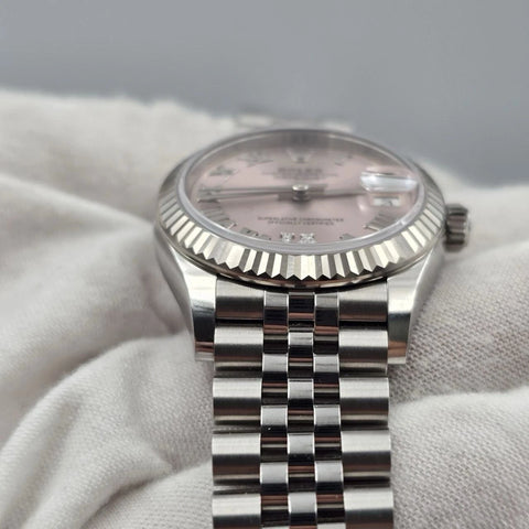 NEW 2026 Rolex Datejust 31mm Pink Roman Diamond 6 Dial Steel Jubilee 278274