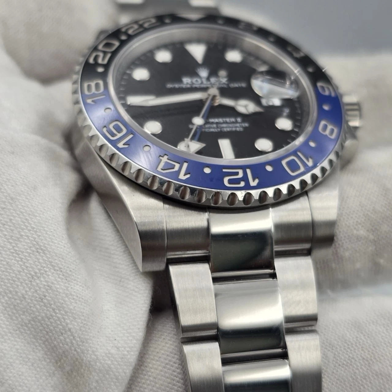 2022 PAPERS Rolex GMT Master II Batman Steel Oyster Bracelet 40mm 126710BLNR BOX