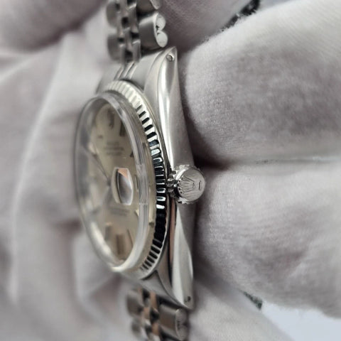 Rolex Datejust 1601 Stainless Steel Silver Stick Dial Jubilee 36mm Watch