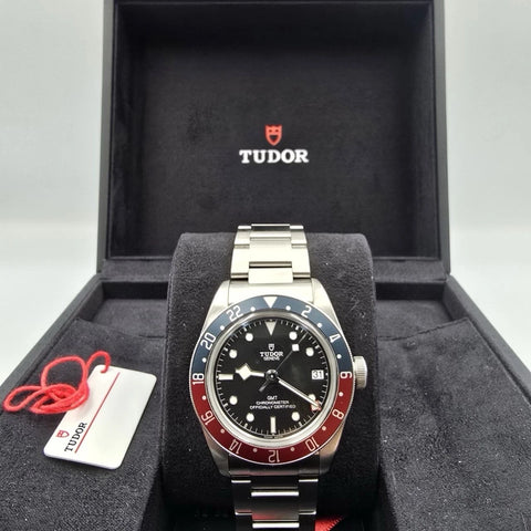 2023 PAPERS Tudor Black Bay GMT Pepsi Steel Red Blue Black 41mm 79830RB BOX