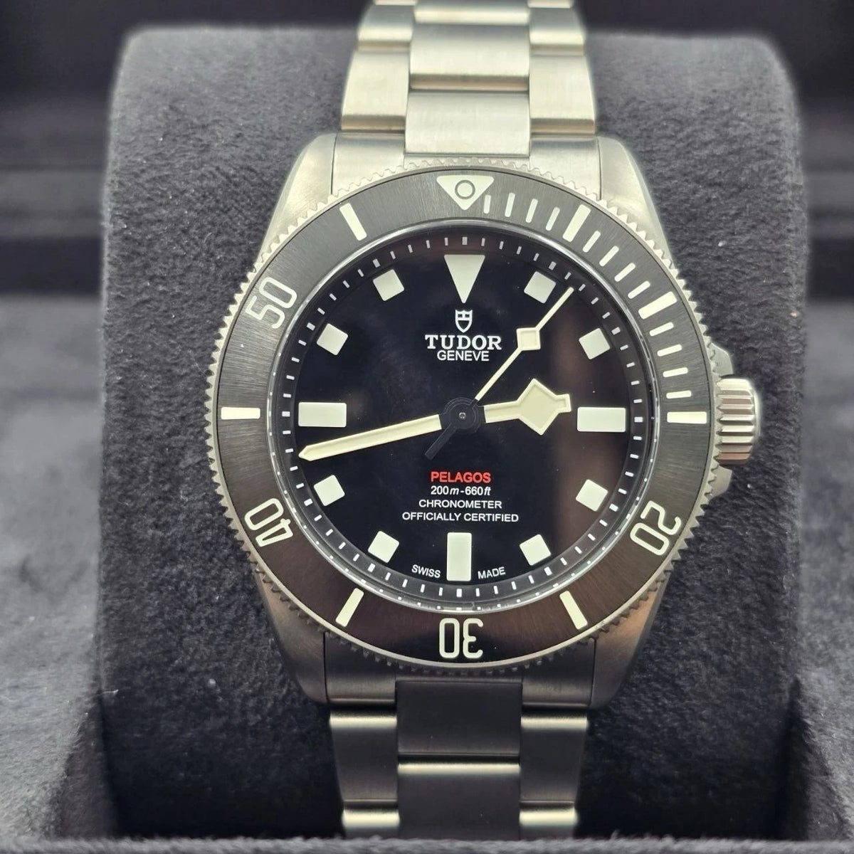 PAPERS 2023 Tudor Pelagos 25407N Titanium Black Dial Automatic 39mm BOX