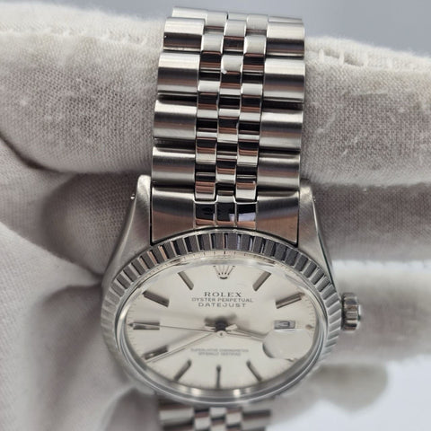 Rolex Datejust Stainless Steel Silver Dial 36mm Automatic Watch 16030