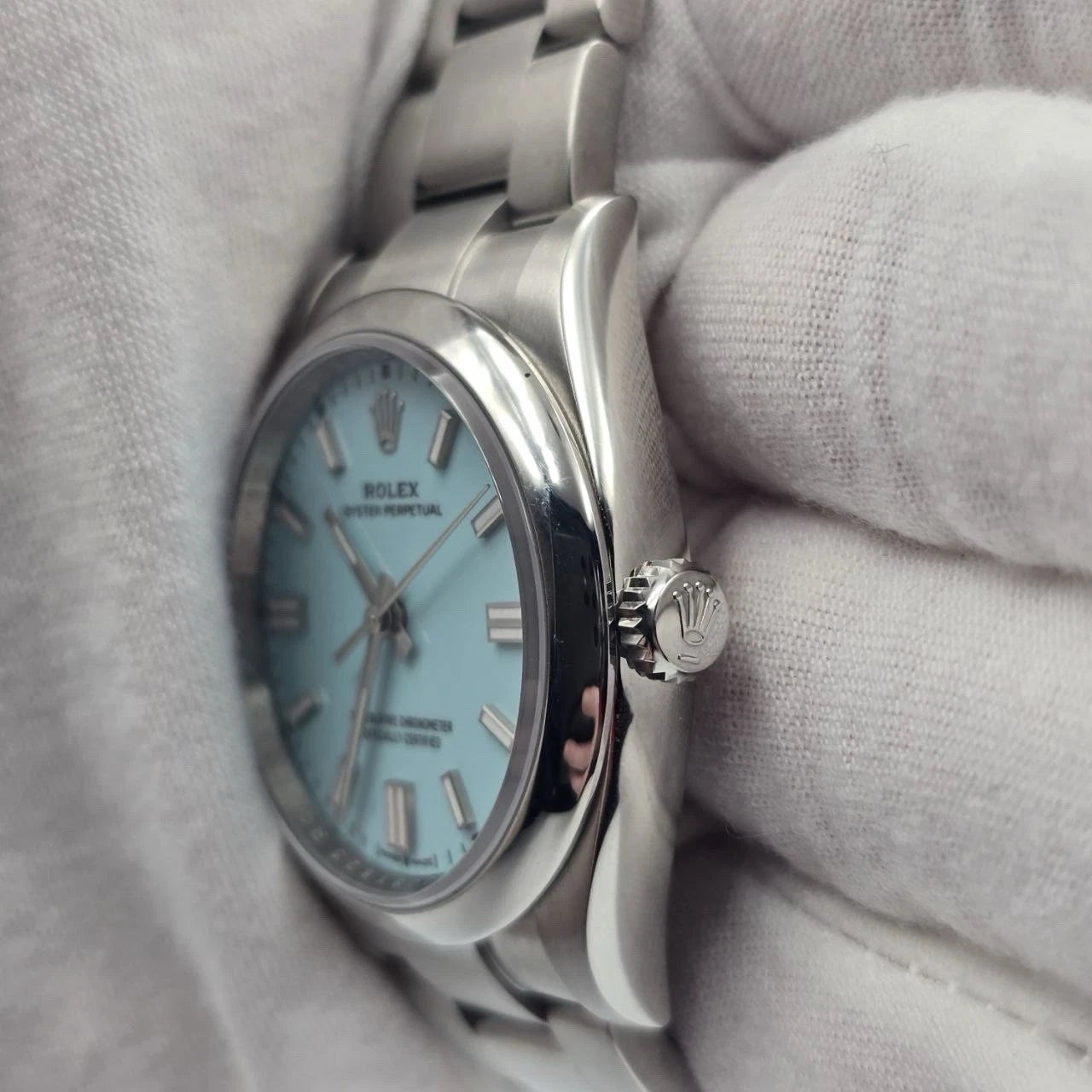 2025 NEW Rolex Oyster Perpetual 36mm Turquoise Blue Steel 126000 UNWORN