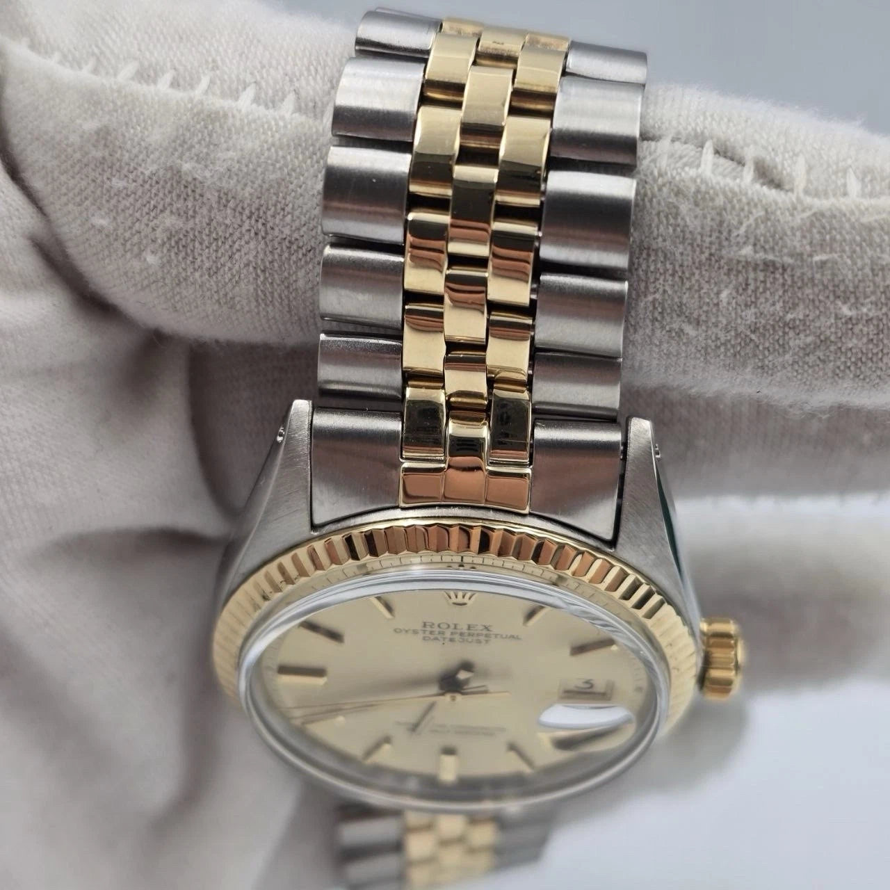 Rolex Datejust 1601 Two Tone Champagne Dial