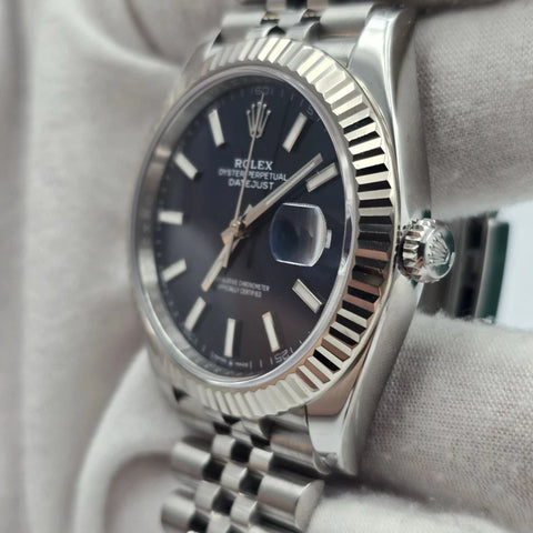 2022 PAPERS Rolex Datejust 41mm 126334 Stainless Steel Jubilee Blue Dial BOX
