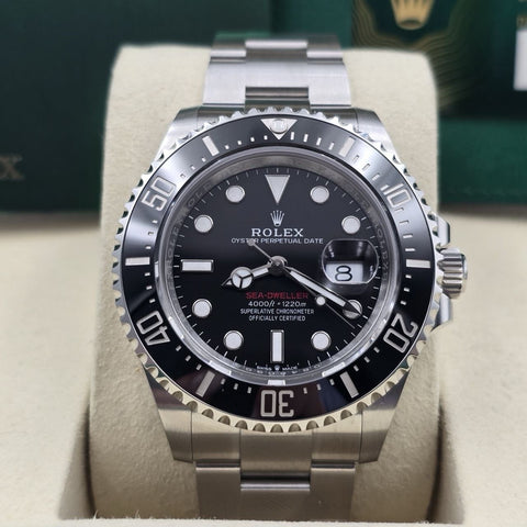 2025 PAPERS Rolex Sea-Dweller Black Red Letters Stainless Steel 43mm 126600 BOX