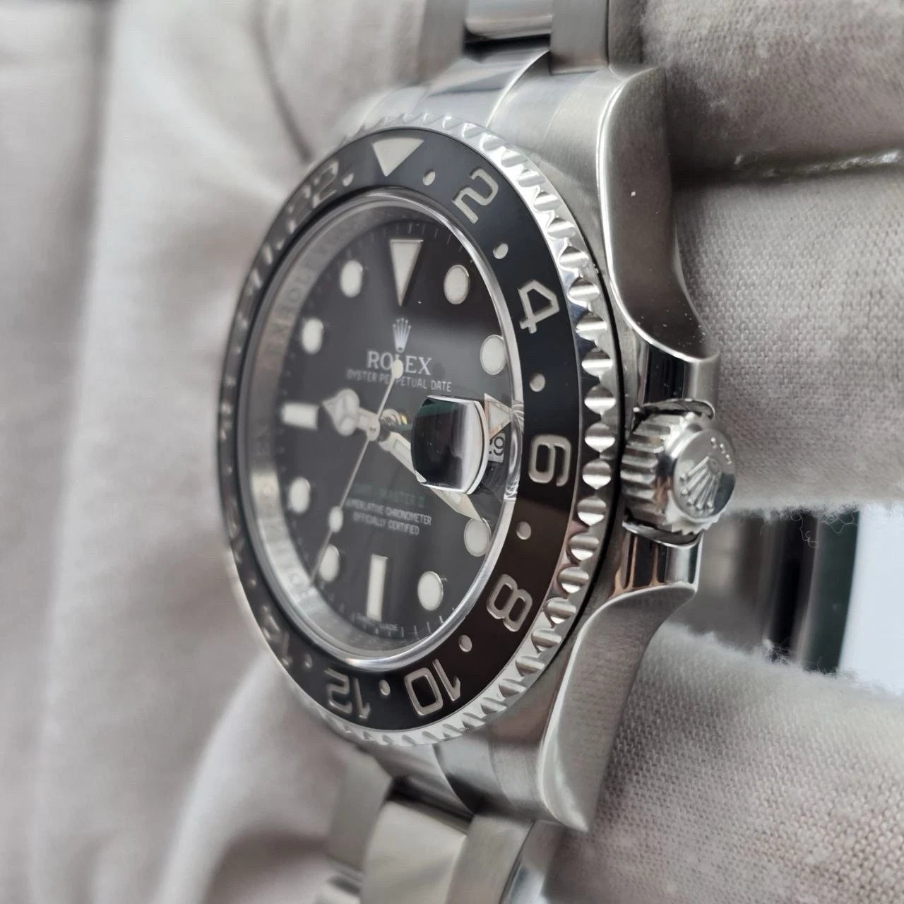 2014 PAPERS Rolex GMT Master II 116710LN Steel Ceramic "Green Arrow" 40mm BOX