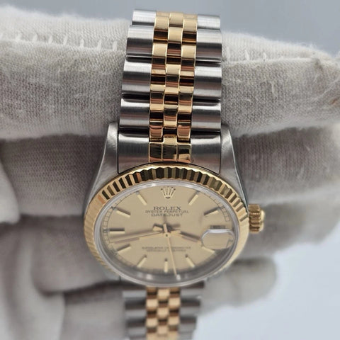 Rolex Datejust Midsize 68273 Champagne Dial