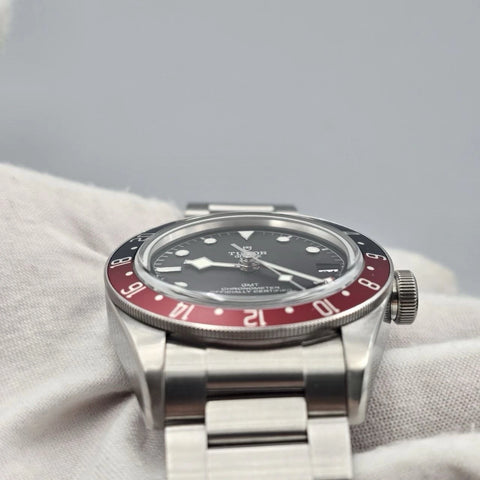 2023 PAPERS Tudor Black Bay GMT Pepsi Steel Red Blue Black 41mm 79830RB BOX