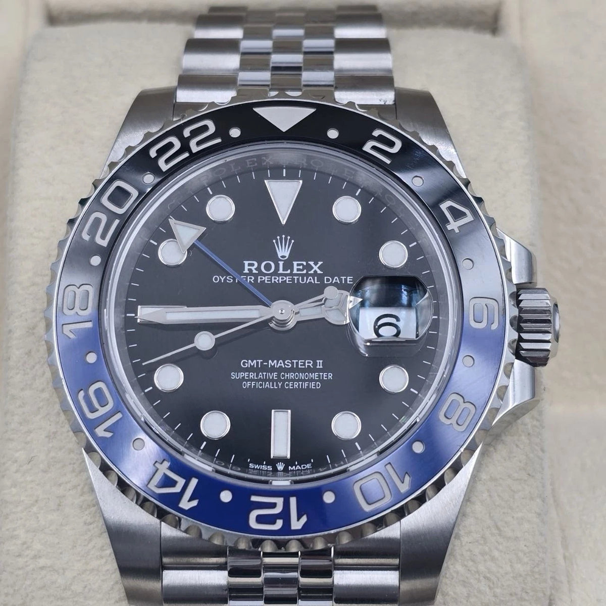MINT PAPERS 2021 Rolex GMT-Master II BATGIRL Steel JUBILEE 40mm 126710BLNR BOX