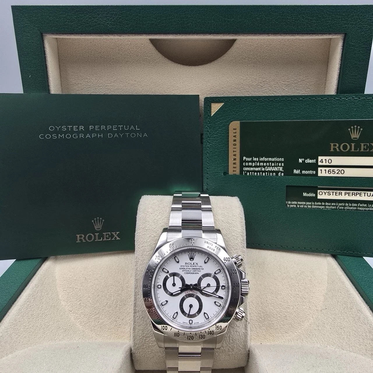 Rolex Cosmograph Daytona 116520 White Dial
