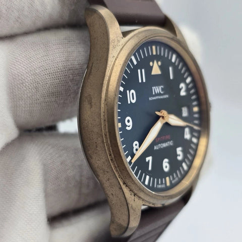 2020 PAPERS IWC Pilot's Watch Spitfire Bronze Automatic Watch IW326802 39mm BOX