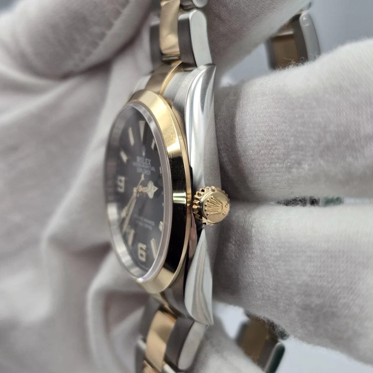 NEW 2025 Rolex Explorer 124273 Two Tone Gold Steel Black Dial Oyster 36mm UNWORN