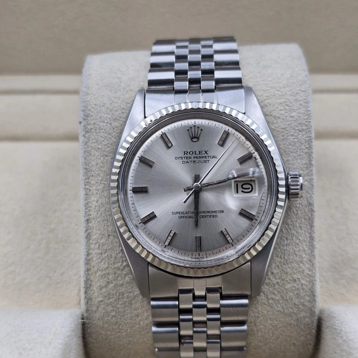 Rolex Datejust 1601 Stainless Steel Silver Dial Jubilee 36mm Watch