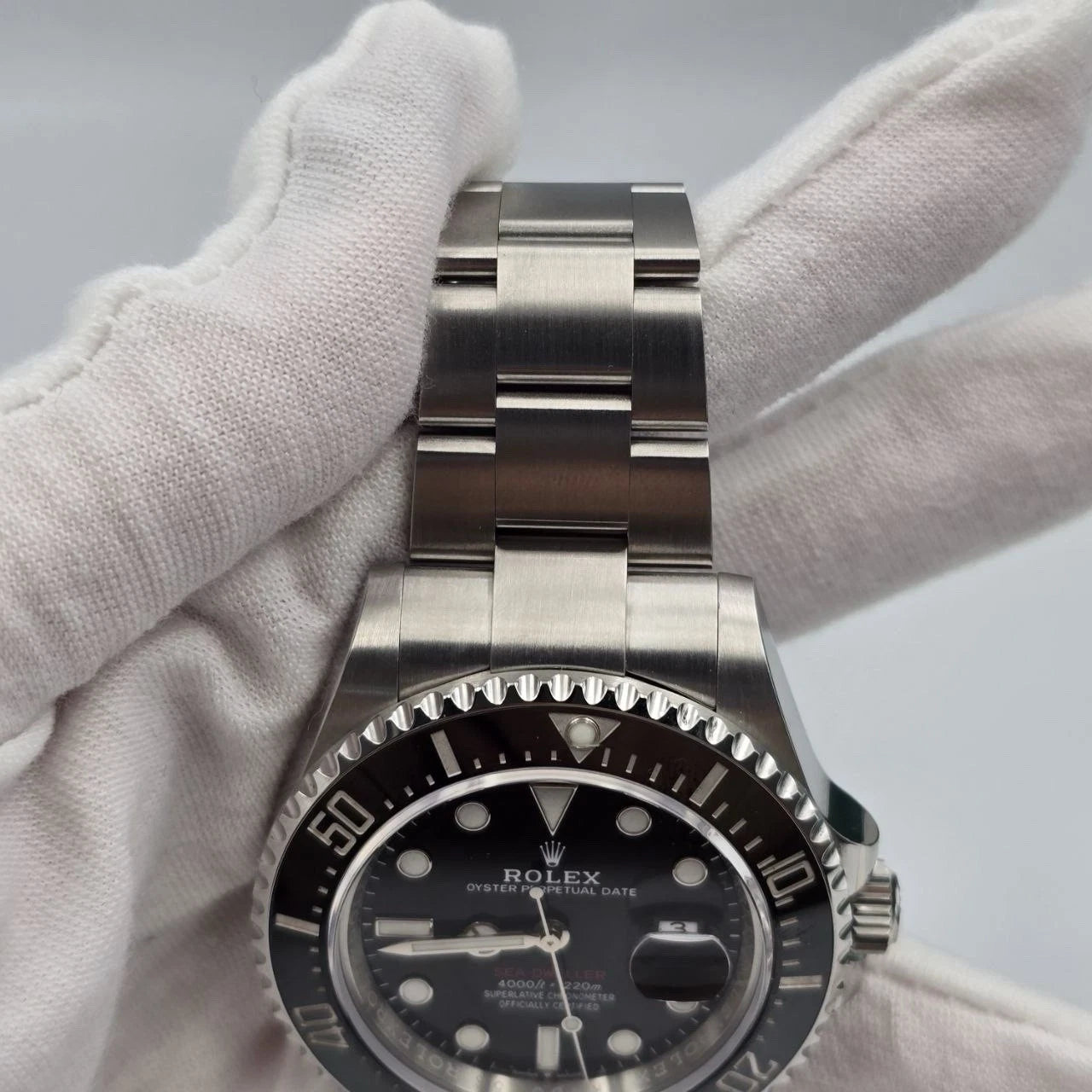 2025 PAPERS Rolex Sea-Dweller Black Red Letters Stainless Steel 43mm 126600 BOX