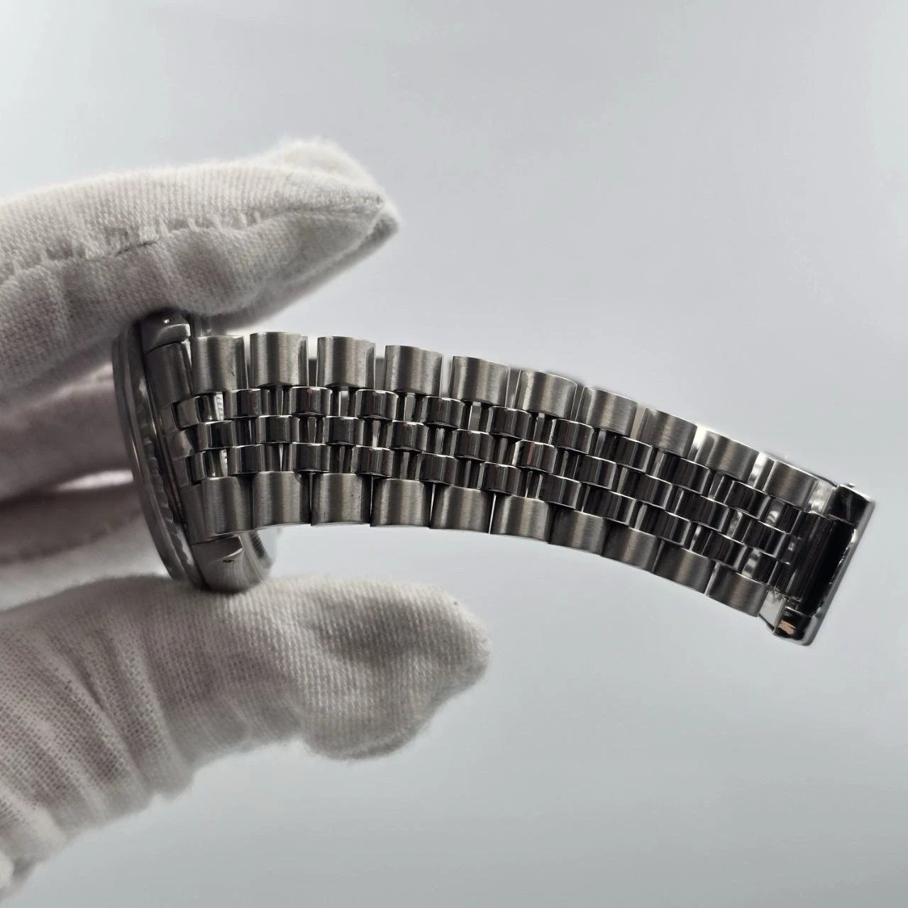 Rolex Datejust 1603 Steel Factory BLACK Dial Jubilee 36mm Automatic Watch