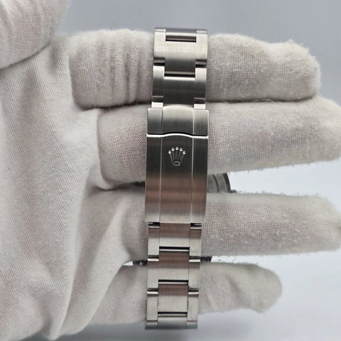 PAPERS 2019 Rolex Oyster Perpetual PURPLE GRAPE 39mm Stainless Steel 114300 BOX