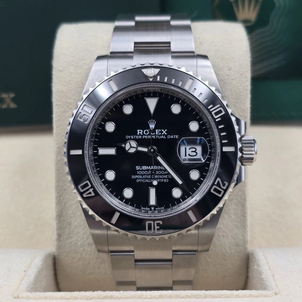 2021 PAPERS Rolex Submariner Date 41mm Black Ceramic 126610LN Watch BOX
