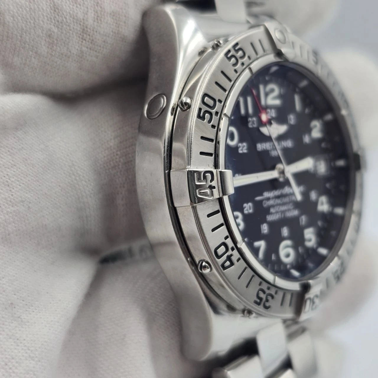 Breitling SuperOcean 42mm Black Dial Stainless Steel Automatic Watch A17360