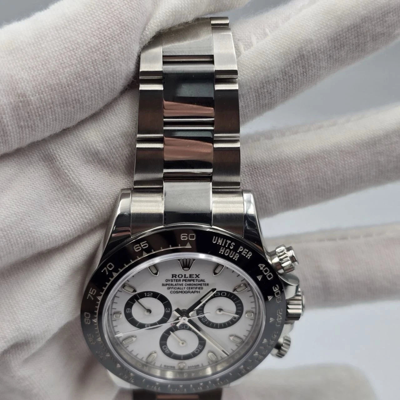 2020 PAPERS Rolex Daytona 116500LN Panda White Dial Ceramic 40mm Steel Watch BOX