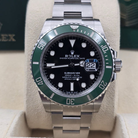 2022 PAPERS Rolex Submariner Date Starbucks Green Bezel Black 41mm 126610LV BOX