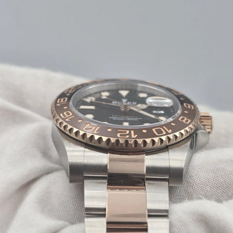 PAPERS 2019 Rolex GMT-Master II Rootbeer 40mm 126711CHNR Two-Tone Rose Gold BOX