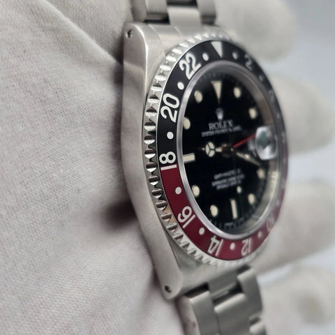 Rolex GMT-Master II "Coke" Stainless Oyster Black Dial 40mm 16710