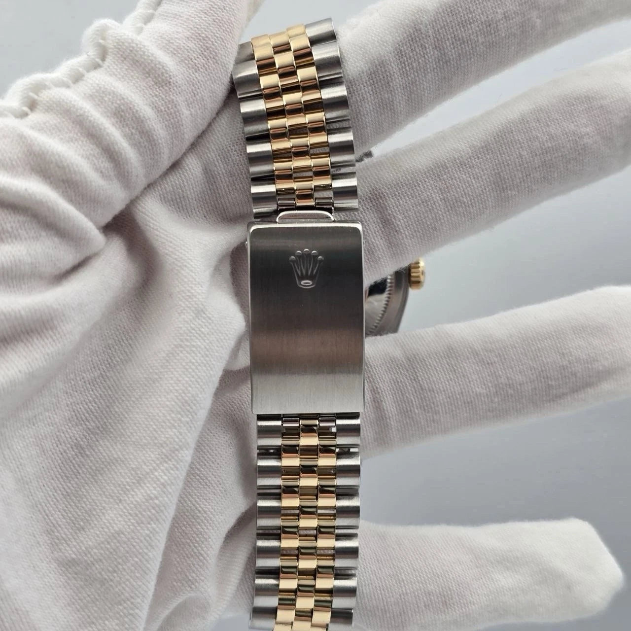 PAPERS Rolex Datejust 36mm Champagne Diamond Dial Two Tone Jubilee 16233 BOX