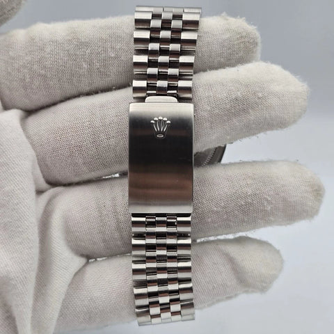 Rolex Datejust Factory Grey Tapestry Dial Steel Jubilee 16234 36mm Watch