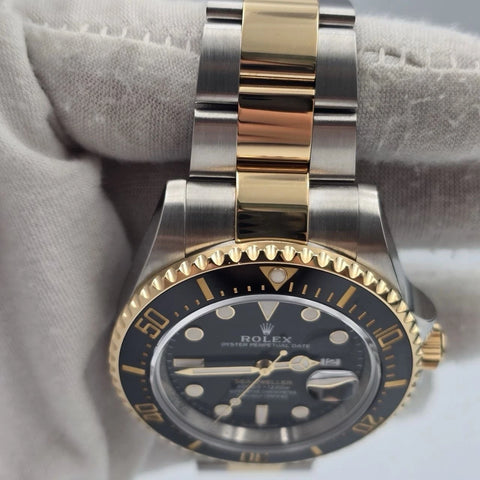 2023 PAPERS Rolex Sea-Dweller 43mm Two-Tone Yellow Gold 126603 Black Dial BOX