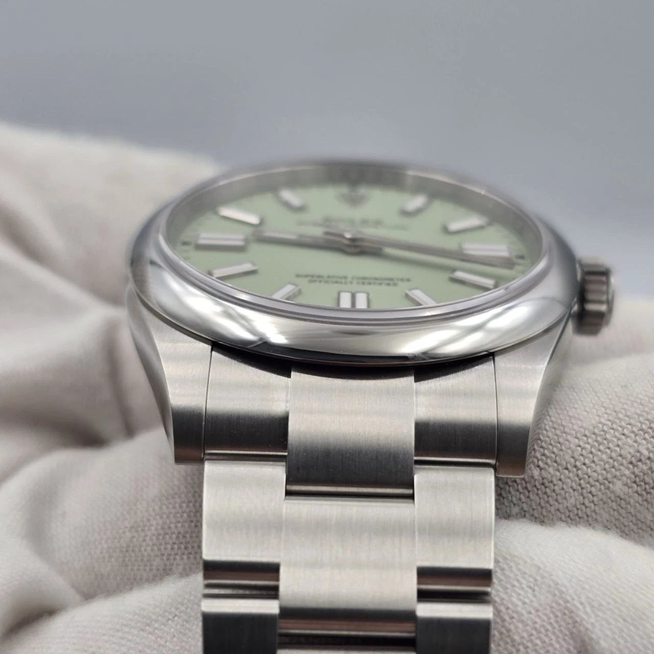 Rolex Oyster Perpetual 134300 Pistachio Dial