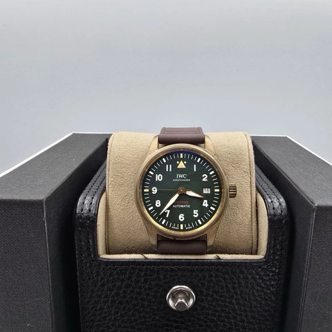 2020 PAPERS IWC Pilot's Watch Spitfire Bronze Automatic Watch IW326802 39mm BOX