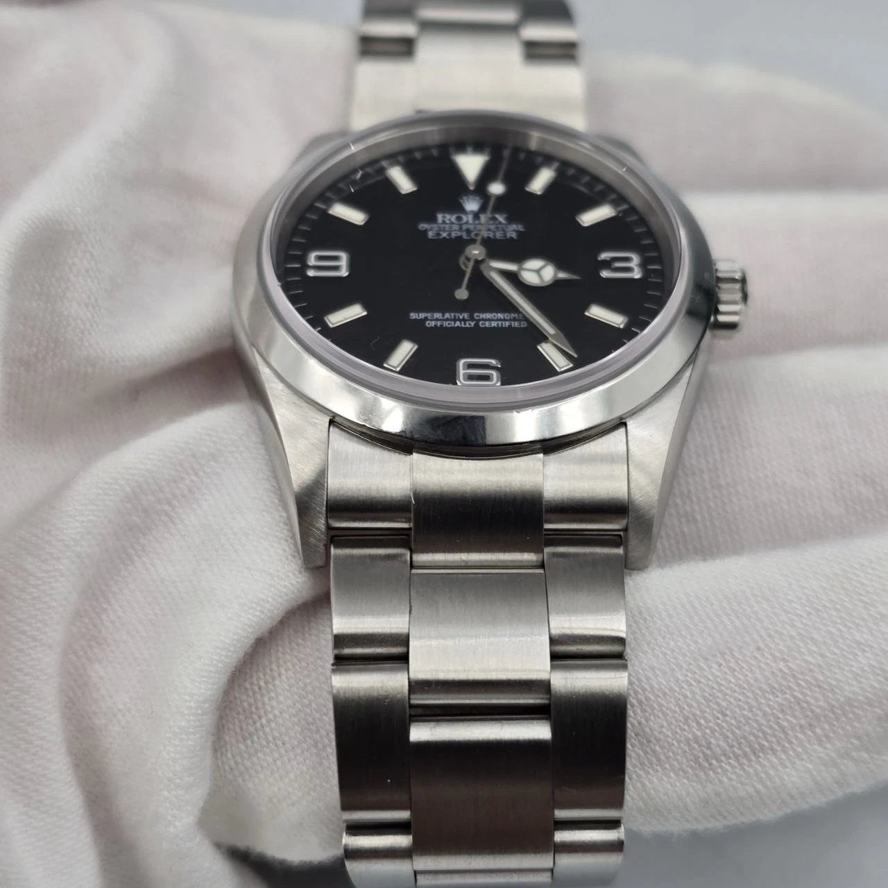 2005 Rolex Explorer l 114270 36mm Stainless Steel Black Dial Watch