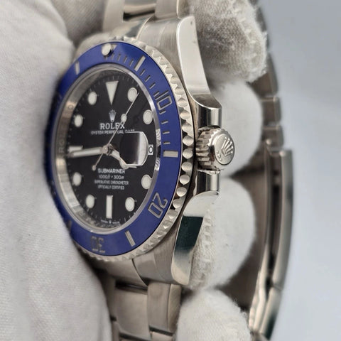 2021 PAPERS Rolex 126619LB Submariner Blue Cookie Monster Gold 41mm Watch BOX