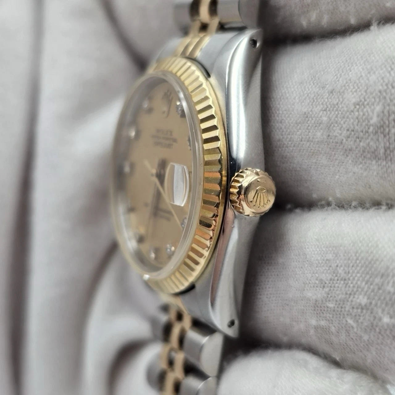 Rolex Datejust Midsize 68273 Champagne Diamond 3