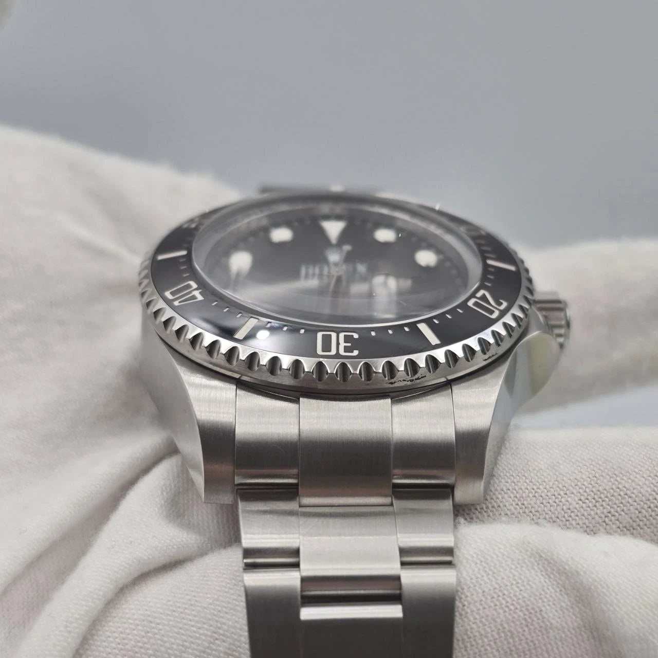 2012 PAPERS Rolex Sea-Dweller Deepsea 44mm Black Ceramic Steel Dive Watch 116660