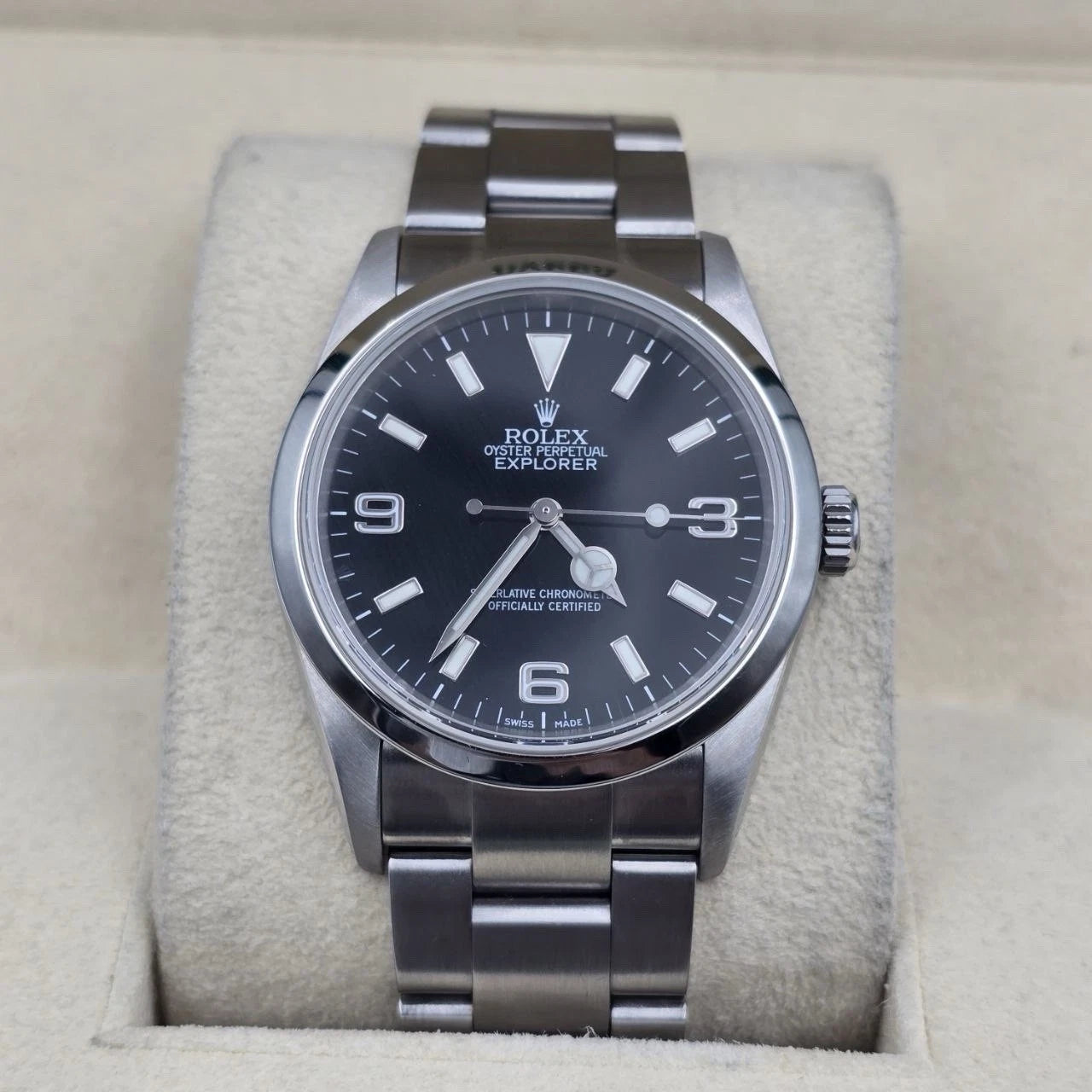 2007 Rolex Explorer I 114270 Men's Automatic 36mm Steel Black Dial Watch