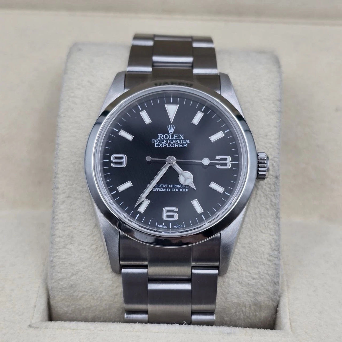 2007 Rolex Explorer I 114270 Men's Automatic 36mm Steel Black Dial Watch