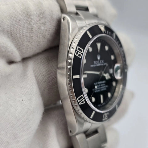 2001 Rolex Submariner Date 16610 Black Dial Stainless Steel Oyster 40mm