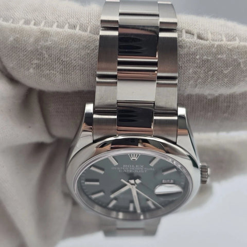 2025 PAPERS Rolex Datejust Green Dial Stainless Steel Oyster 36mm 126200 BOX