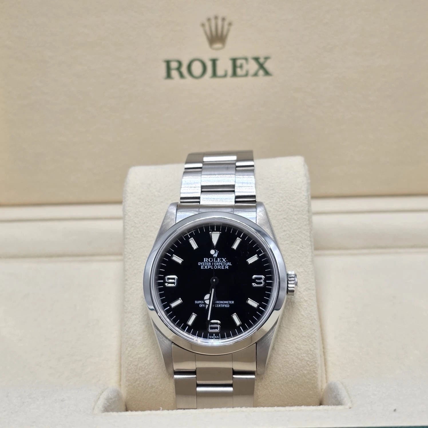 Rolex Explorer I 14270 Men's Automatic 36mm Steel Black Dial Watch