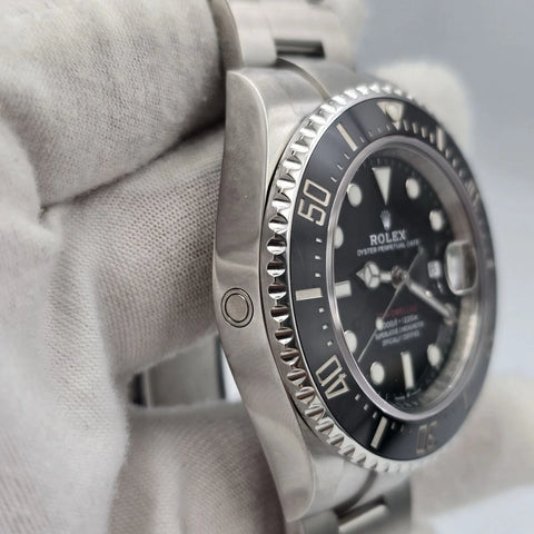 2020 PAPERS Rolex Sea-Dweller Black Red Letters Stainless Steel 43mm 126600 BOX
