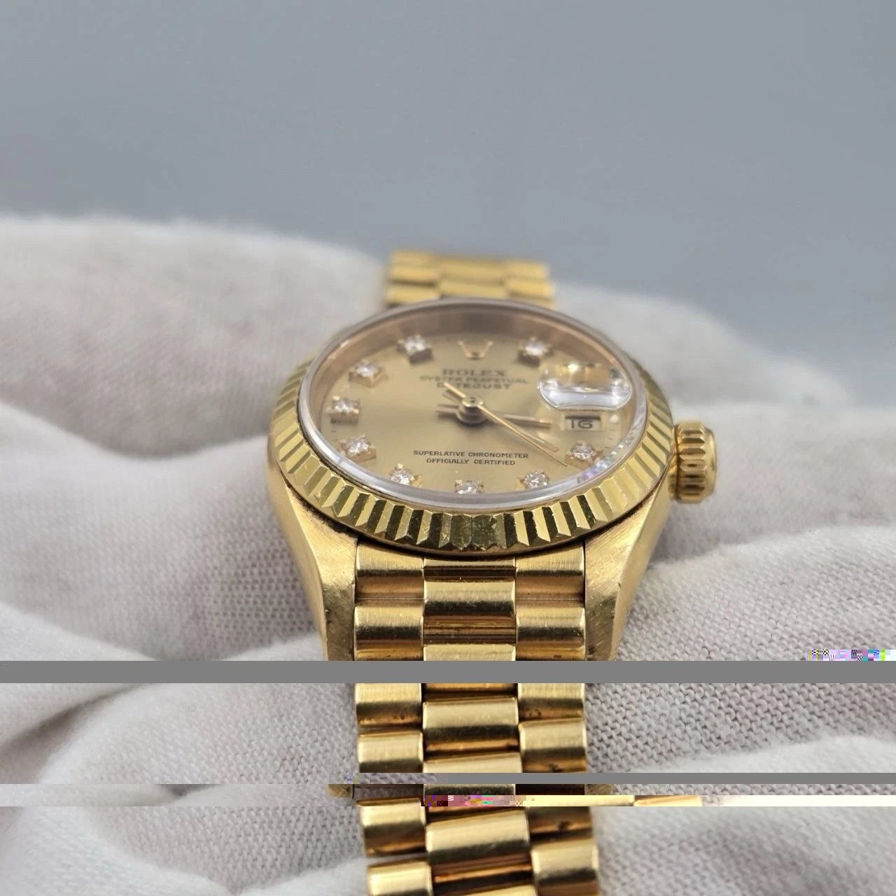 Rolex Lady Datejust 69178 Champagne Diamond Dial