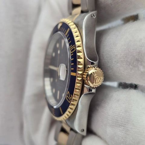 2024 CPO Rolex Submariner Blue Dial Two Tone Steel 40mm Watch 16613