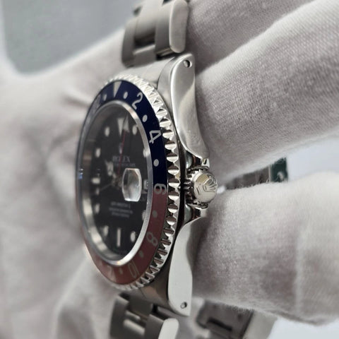 Rolex GMT-Master II Pepsi Stainless Steel Red Blue Faded Bezel Oyster 16710