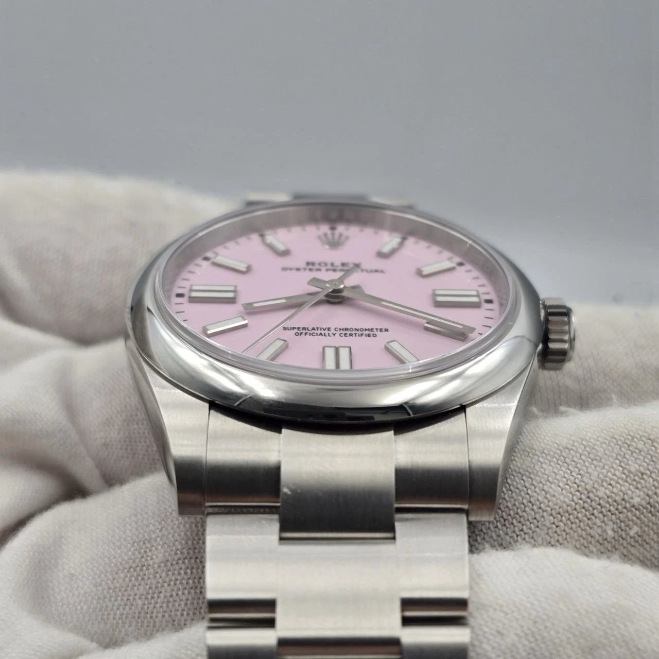 Rolex Oyster Perpetual 134300 Candy Pink Dial