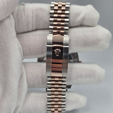 2021 PAPERS Rolex Datejust 41mm 126331 Two-Tone Rose Jubilee Wimbledon Dial BOX