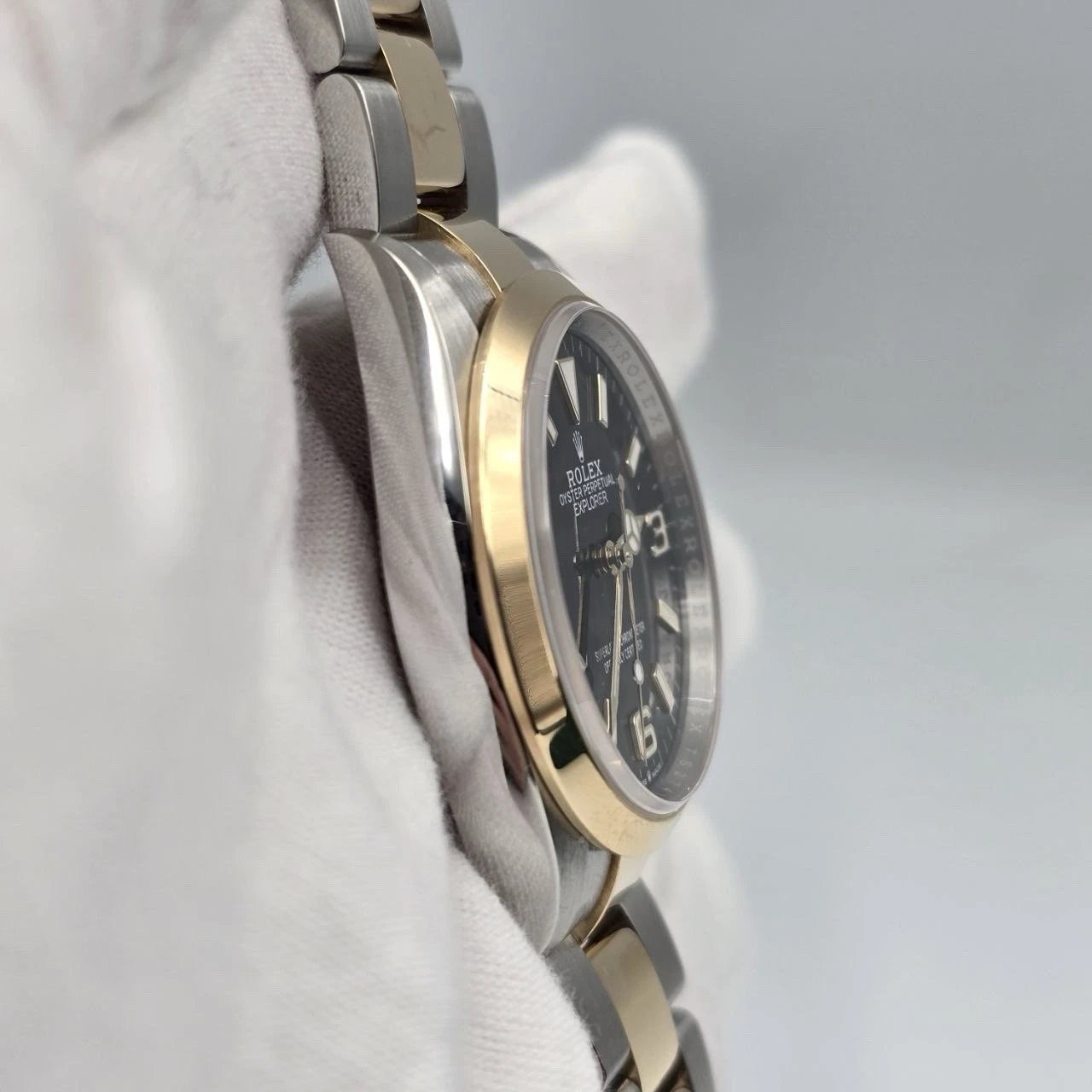 NEW 2025 Rolex Explorer 124273 Two Tone Gold Steel Black Dial Oyster 36mm UNWORN